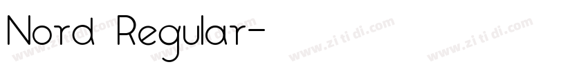 Nord Regular字体转换
